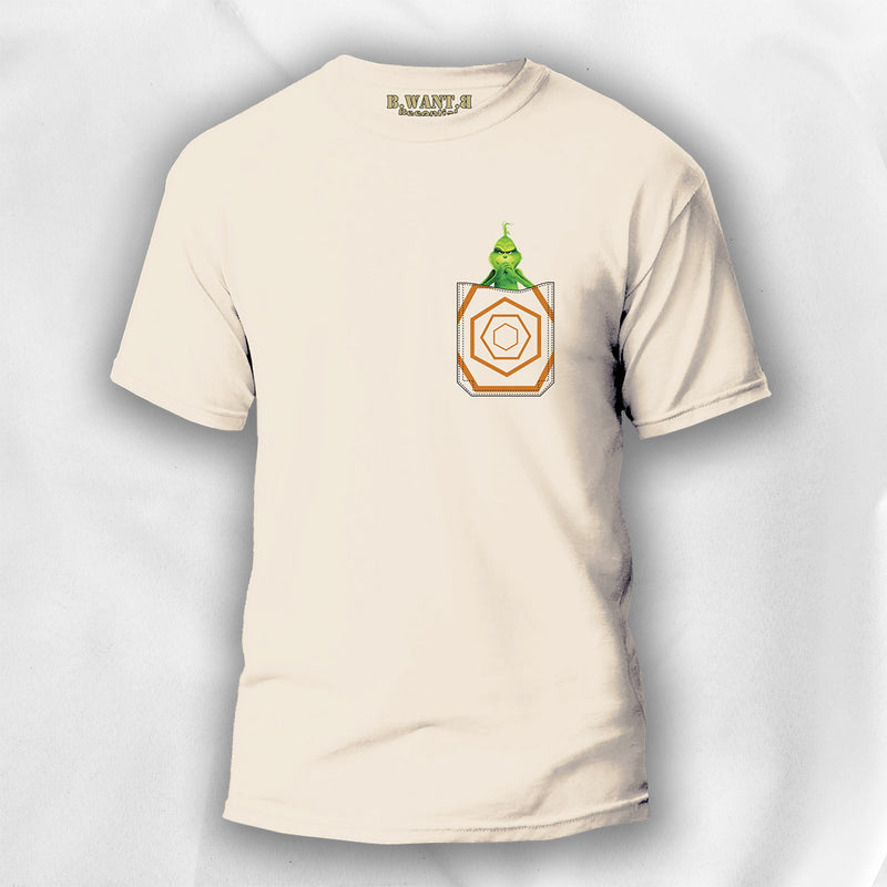 T-shirt Pocket-Mockup "Grinch" - B.WANT.B - EssentiaL