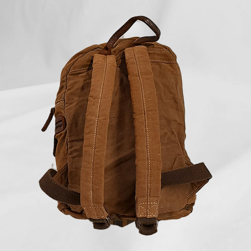 Zaino BackPack Side Zip front pocket Tent Beige - Khaki