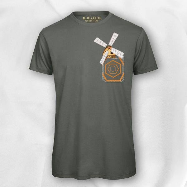 T-shirt Pocket-Mockup "Windmill" - B.WANT.B - EssentiaL