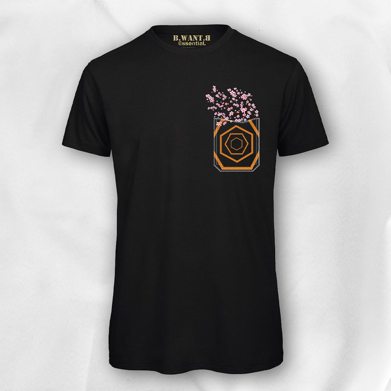 T-shirt Pocket-Mockup "Sakura Magic" - B.WANT.B - EssentiaL