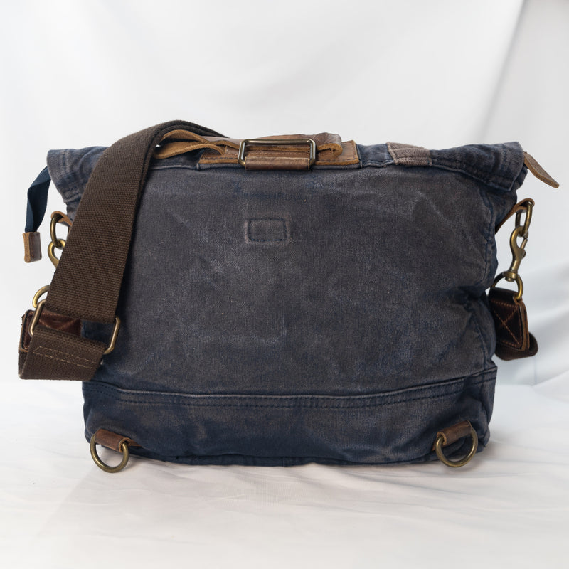 Borsa Tracolla Postina con funzione Zaino "Messenger/BackPack" Blue Navy  - with Lining